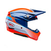 Casque de Motocross Moto-10 Mips Falcon Orange/Bleu, de côté