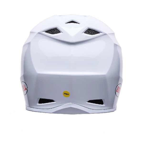 Casque de Motocross MX-10 Mips Solid Blanc, Dos