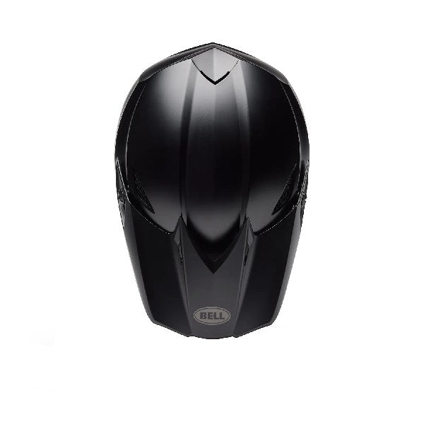 Casque de Motocross MX-10 Mips Solid Noir mat, Dessus