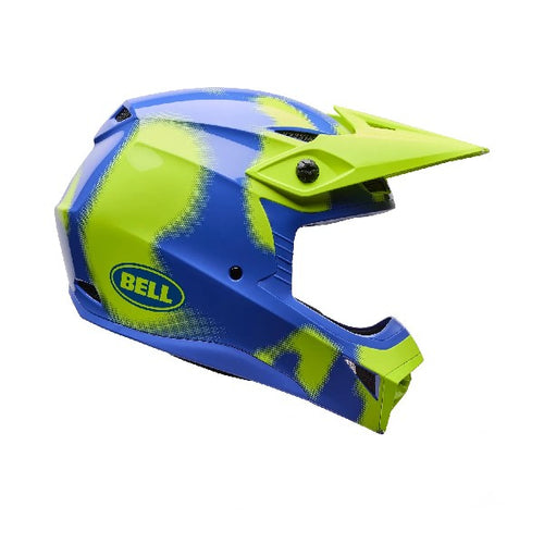 Casque de Motocross MX-10 Mips Camo, Vert/Bleu