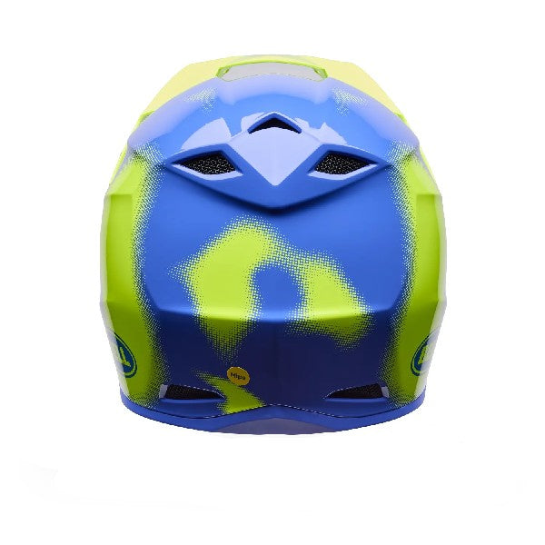 Casque de Motocross MX-10 Mips Camo Vert/Bleu, Dos