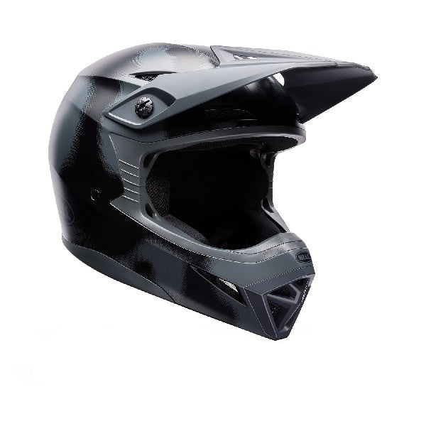 Casque de Motocross MX-10 Mips Camo Noir, Vue Inclinée