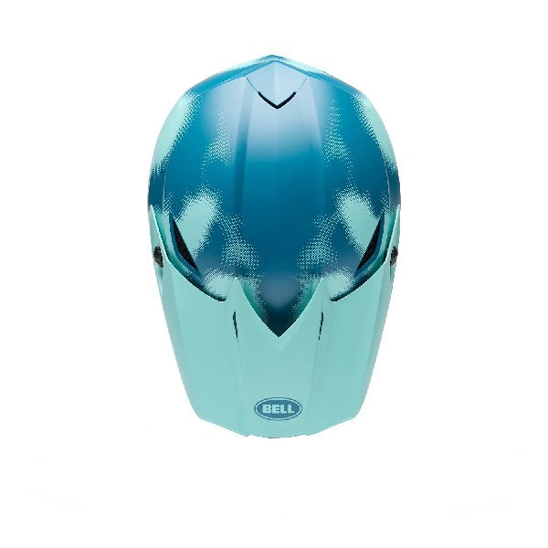 Casque de Motocross MX-10 Mips Camo Bleu, Dessus