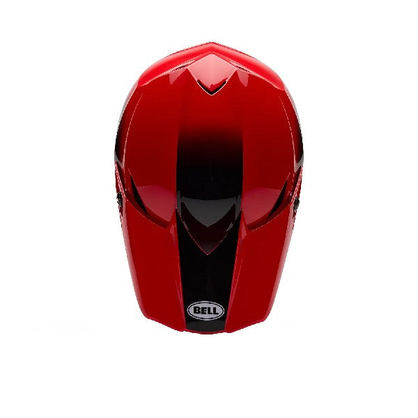 Casque de Motocross MX-10 Mips Aviator Rouge/Noir, Dessus