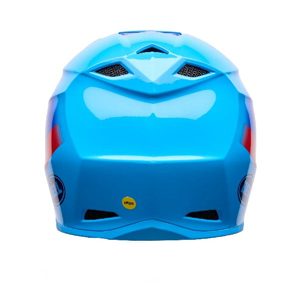 Casque de Motocross MX-10 Mips Aviator Bleu/Rouge, Dos