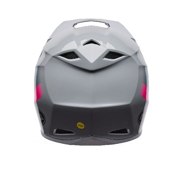 Casque de Motocross MX-10 Mips Aviator Gris/Rose, Dos