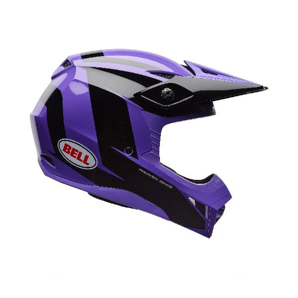 Casque de Motocross MX-10 Mips Talon Mauve, de côté