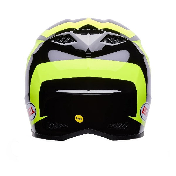 Casque de Motocross MX-10 Mips Talon Jaune/Noir, Dos