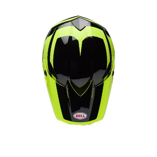 Casque de Motocross MX-10 Mips Talon Jaune/Noir, Dessus