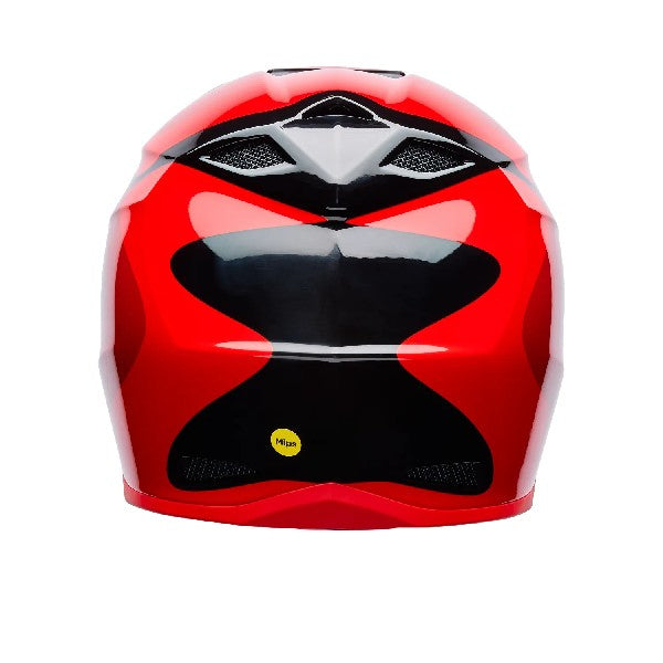 Casque de Motocross MX-10 Mips Wave Rouge/Noir, Dos