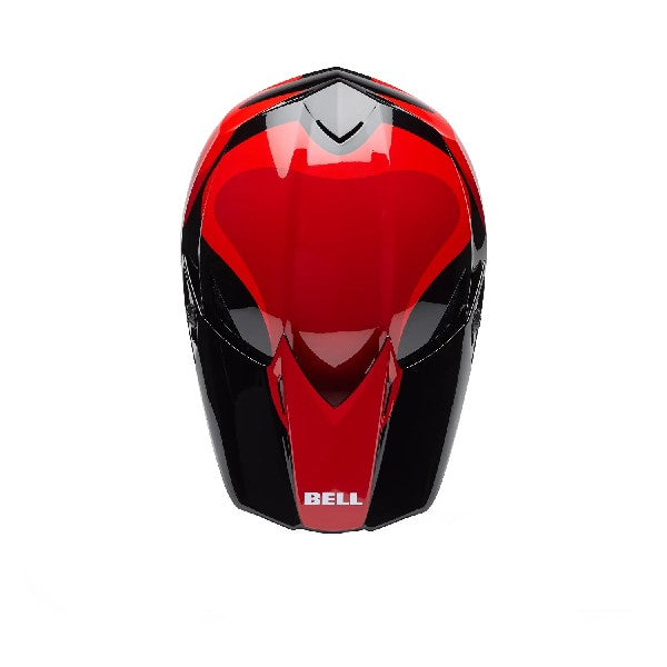 Casque de Motocross MX-10 Mips Wave Rouge/Noir, Dessus