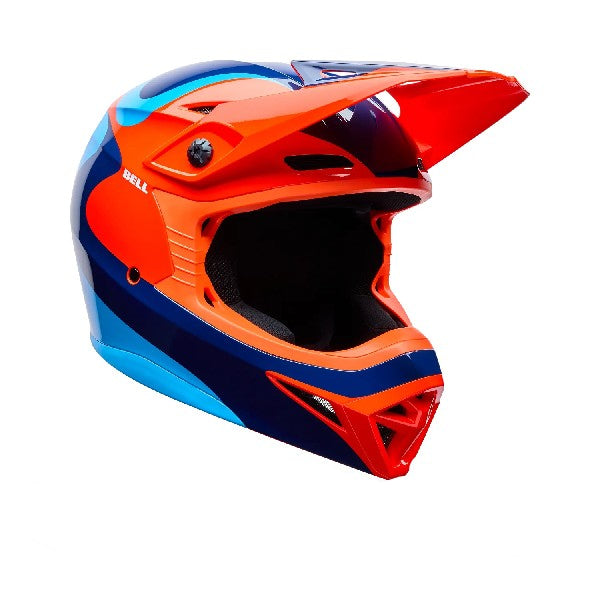 Casque de Motocross MX-10 Mips Wave range/Bleu, Vue Inclinée
