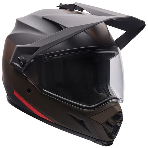 Casque Aventure MX-9 Brun incliné de face