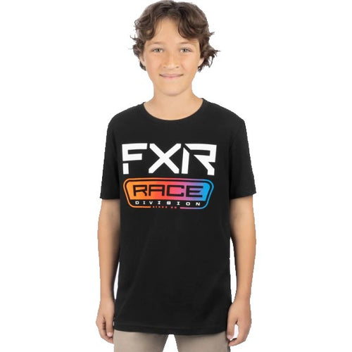 T-Shirt Race Division Premium Junior FXR noir, de face