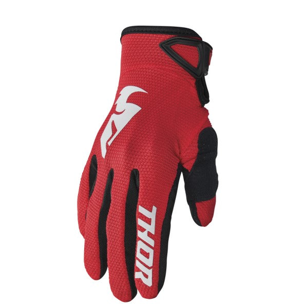 Gants de Motocross Sector Junior Rouge de l'extérieur