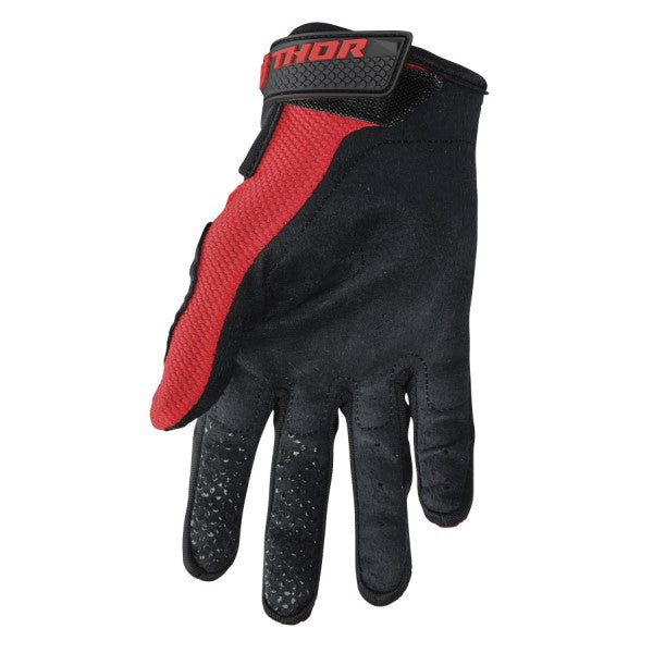 Gants de Motocross Sector Junior Rouge de l'intérieur