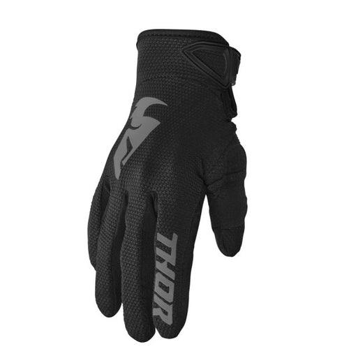 Gants de Motocross Sector Junior Noir de l'extérieur