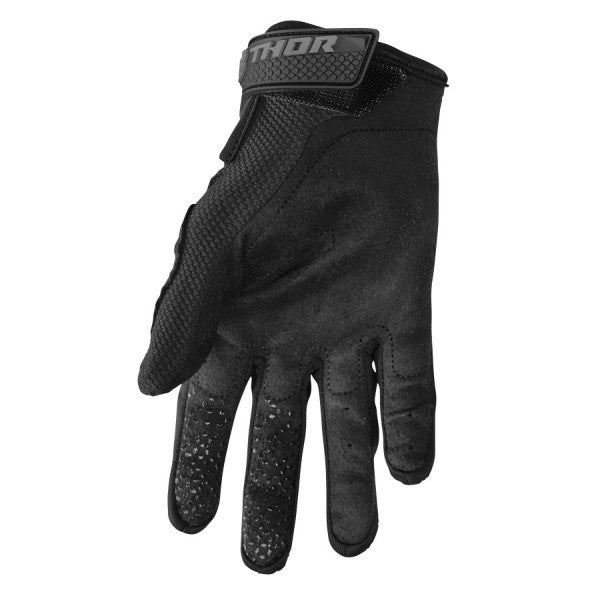 Gants de Motocross Sector Junior Noir de l'intérieur