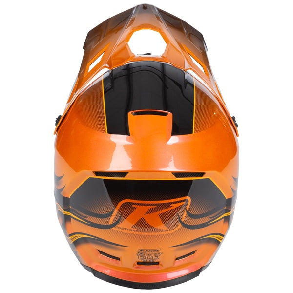 Casque de Motoneige Hors Sentiers F3 Carbone Orange, Dessus