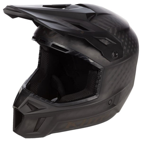 Casque Hors Sentiers de Motoneige F3 Carbone noir carbone, côté gauche