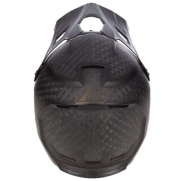 Casque Hors Sentiers de Motoneige F3 Carbone noir carbone, arrière