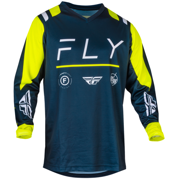 Chandail de Motocross F-16 Bleu Jaune 