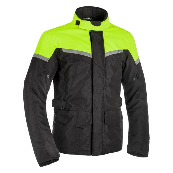 Manteau de Moto Spartan | Noir et jaune, de face