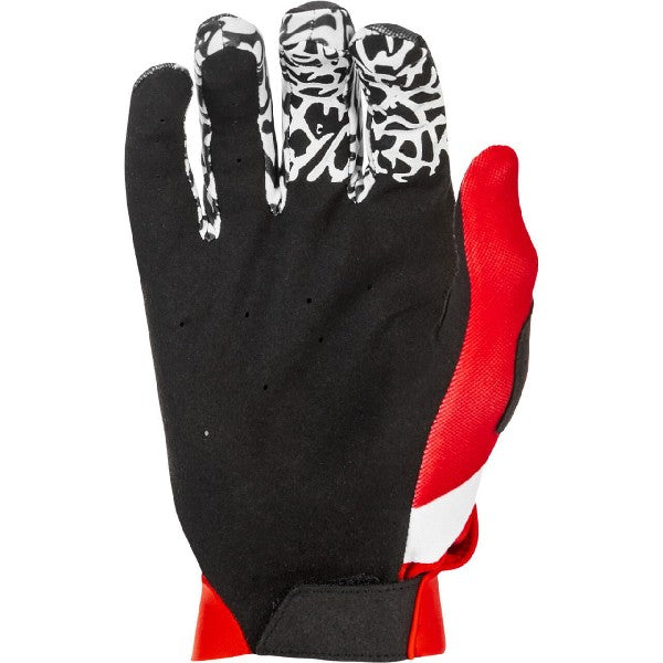 Gants de Motocross Fly Pro Lite DBK Noir/Blanc/Rouge, Paume