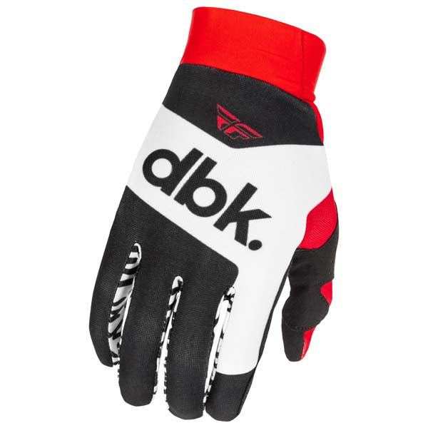Gants de Motocross Fly Pro Lite DBK Noir/Blanc/Rouge