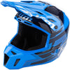 Casque de Snowcross F3 Carbone Pro bleu gris, côté gauche