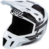 Casque de Snowcross F3 Carbone Pro blanc noir, côté gauche