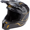 Casque de Snowcross F3 Carbone Pro noir or, côté gauche