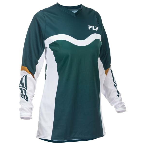 Chandail de Motocross F-16 Femme Turquoise