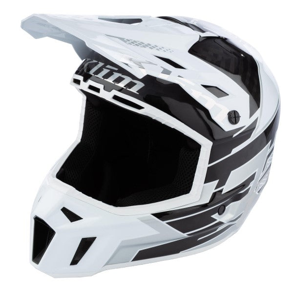 Palette de Casque F3 Carbon Pro de Klim Blanc