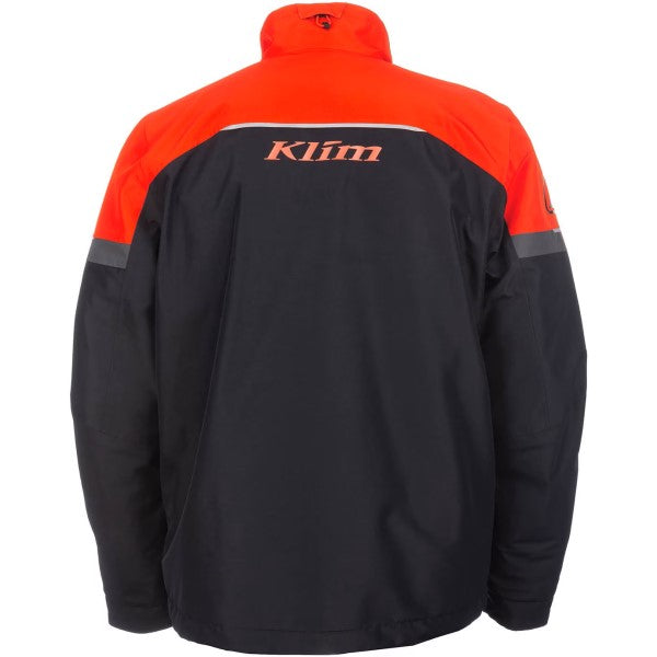 Manteau de Motoneige Isolé Kaos Rouge/Noir de dos