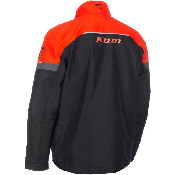 Manteau de Motoneige Isolé Kaos Rouge/Noir incliné de dos