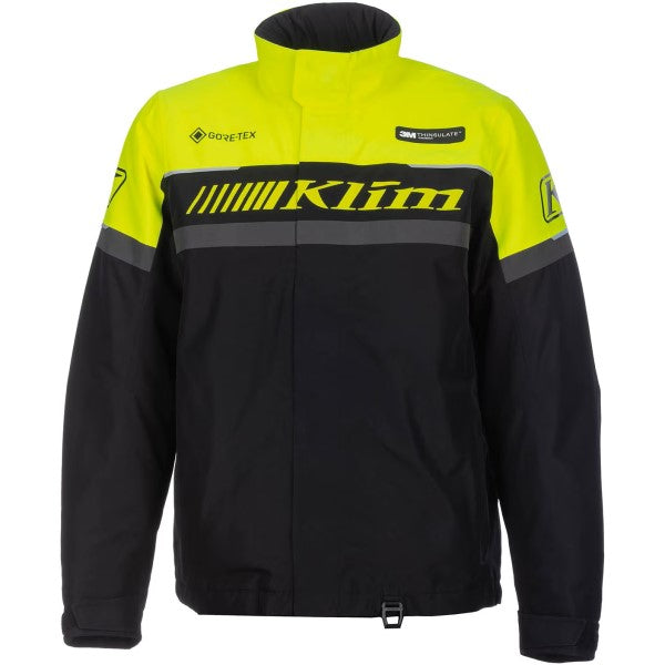 Manteau de Motoneige Isolé Kaos Haute-Visibilité/Noir de face