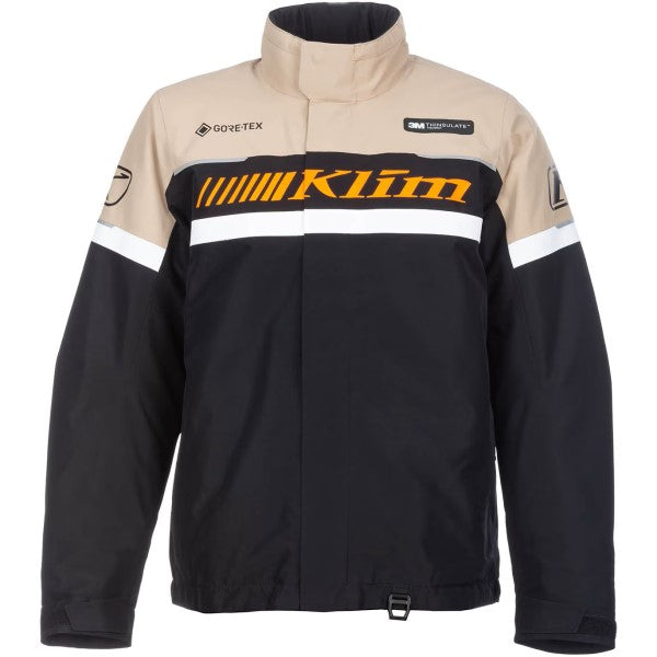 Manteau de Motoneige Isolé Kaos Noir/Beige de face