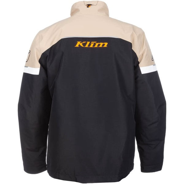 Manteau de Motoneige Isolé Kaos Noir/Beige de dos