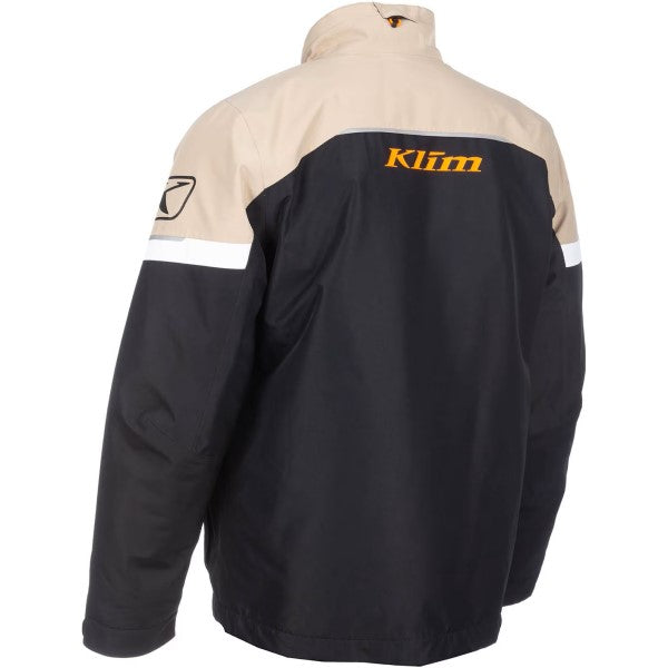 Manteau de Motoneige Isolé Kaos Noir/Beige incliné de dos