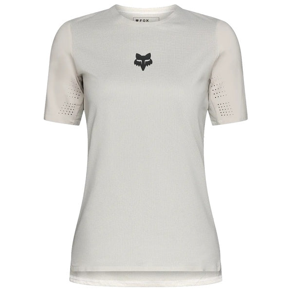 Maillot de Vélo Flexair Manches Courtes Femme Blanc de face