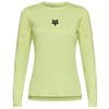 Maillot de Vélo Flexair Manches Longues Femme Lime de face
