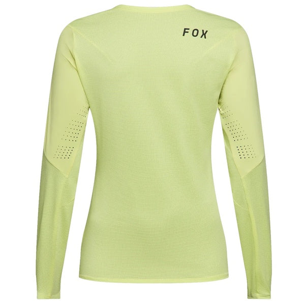 Maillot de Vélo Flexair Manches Longues Femme Lime de dos