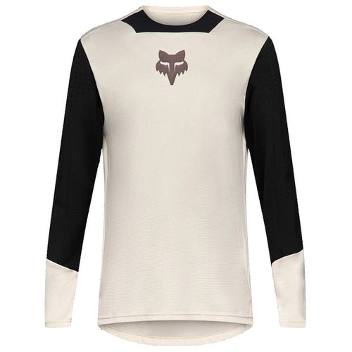Maillot de Vélo Defend Park Manches Longues Junior Édition Limitée Blanc/Noir de face