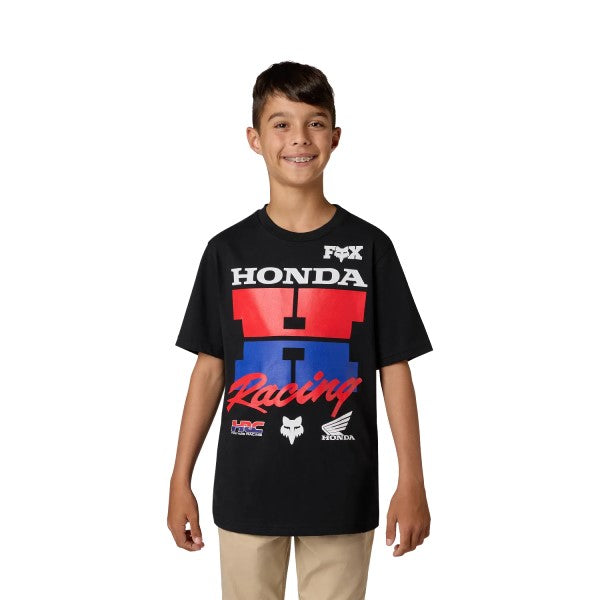 T-shirt Honda Junior/Fox/noir, de face