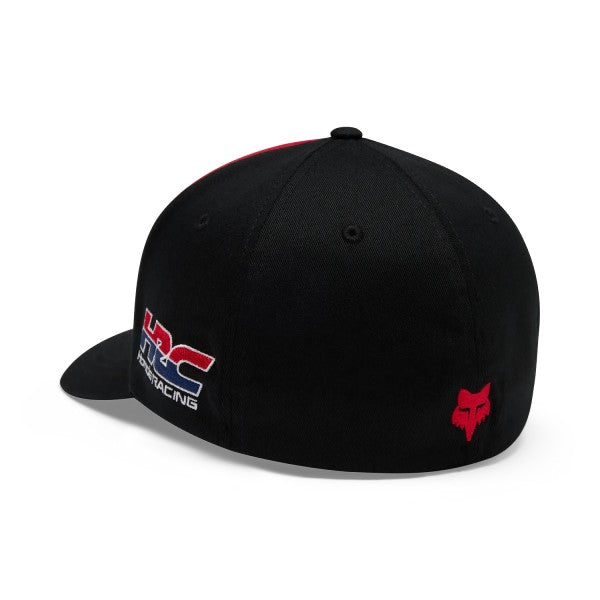 Casquette Honda Flexfit /Fox/noir rouge, de dos