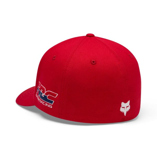 Casquette Honda Flexfit /Fox/ rouge blanc, de dos