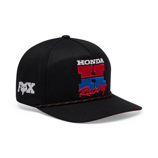 Casquette Honda Snapback/Fox/Noir, de face