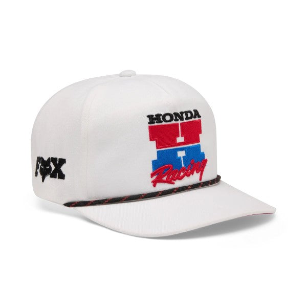 Casquette Honda Snapback/Fox/blanc mat, de face