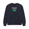 Coton Ouaté Kawi Heavyweight Crew Col Rond/bleu foncé; de face